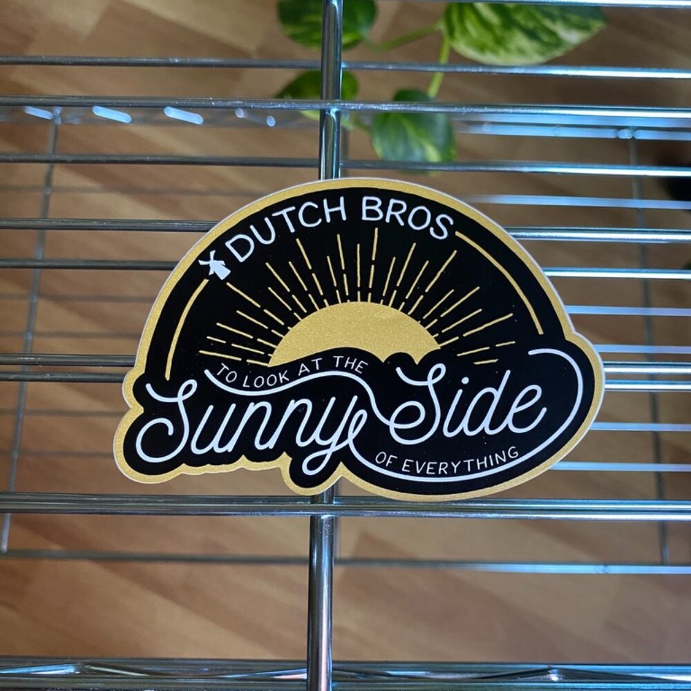 Dutch Bros “Sunny Side” Sticker- Jan. 2022